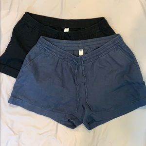 Linen blend old navy shorts size Large
